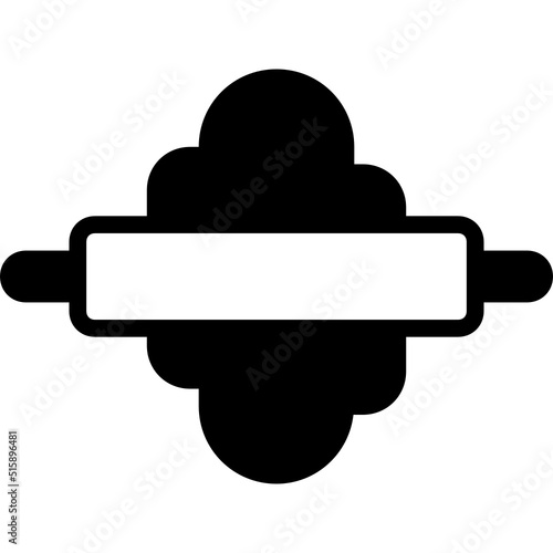 kneading glyph icon