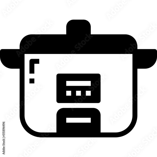 cooker glyph icon
