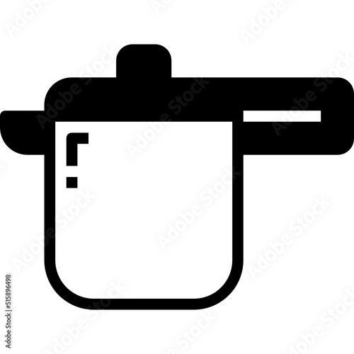 pressure cooker glyph icon