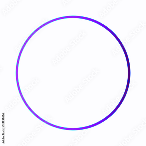 Round Circle Shape Design Vector With White Background