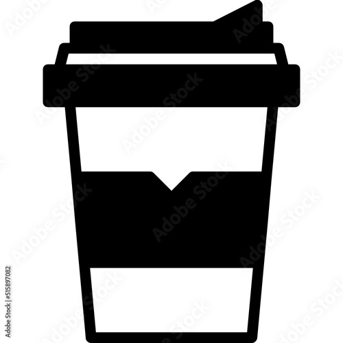 coffee cup glyph icon