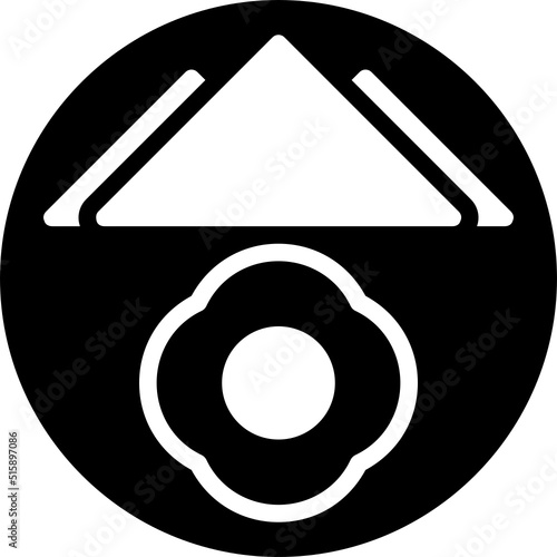 breakfast glyph icon