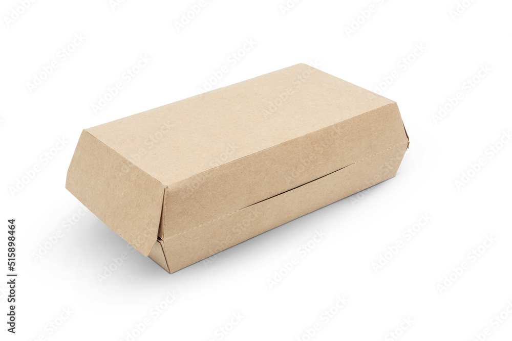 food cardboard box isolated on white background