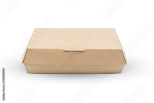 food cardboard box isolated on white background