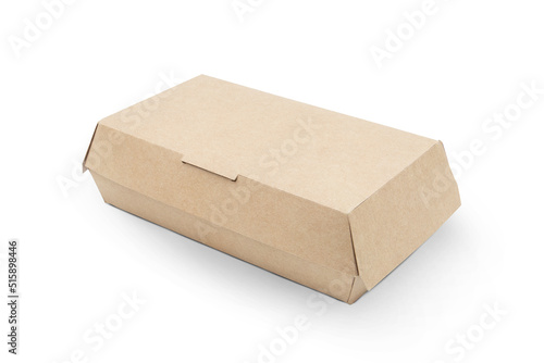 food cardboard box isolated on white background