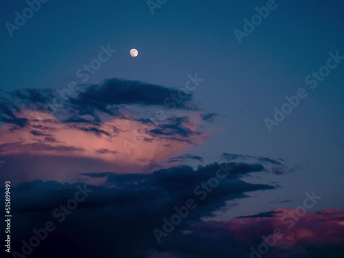 moon and clouds timelapse
