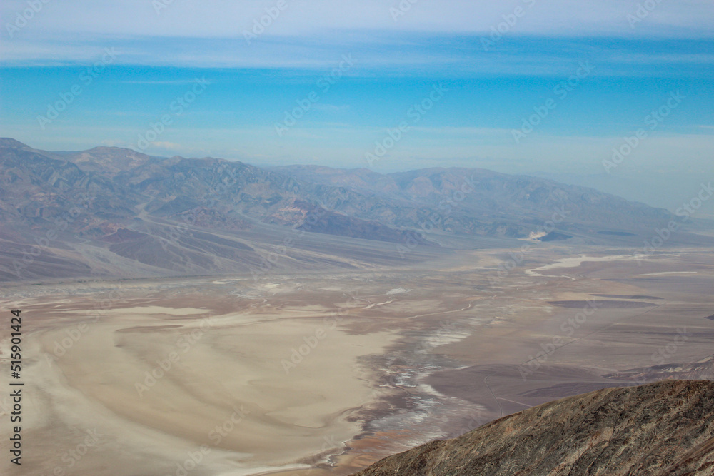 Colorful Desert Valley in Death Valley National Park