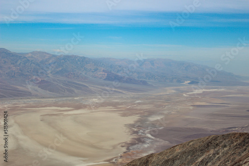 Colorful Desert Valley in Death Valley National Park