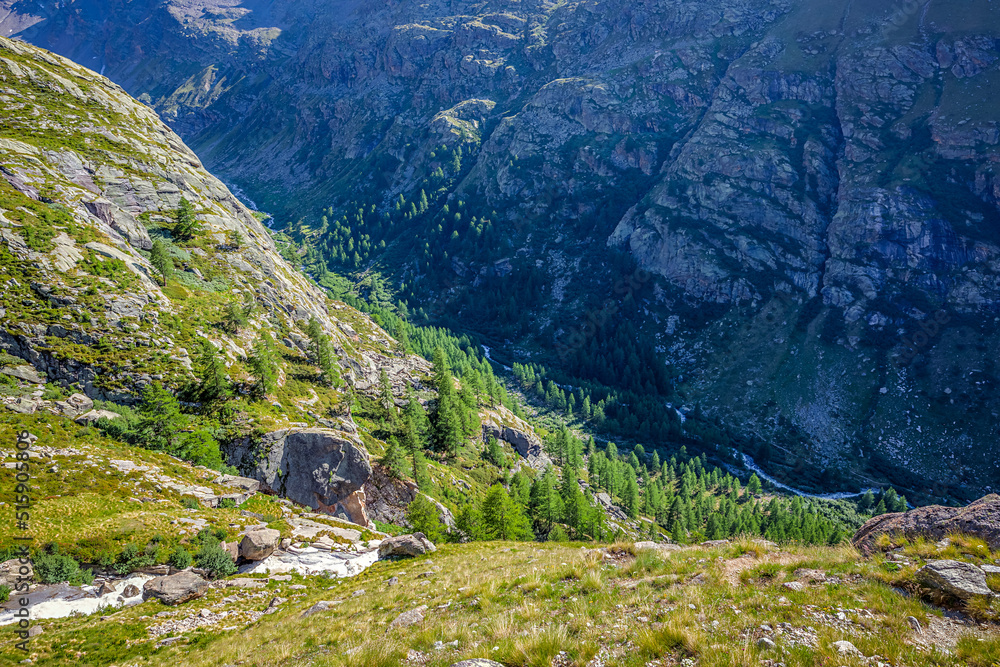 Fototapeta premium Im Nationalpark Gran Paradiso im Aostatal in Italien