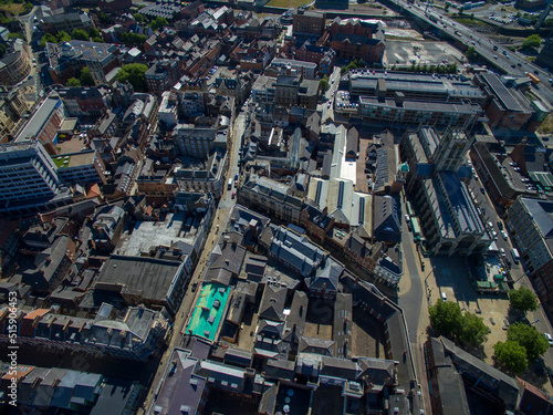 aerial view of Kingston upon Hull city centre