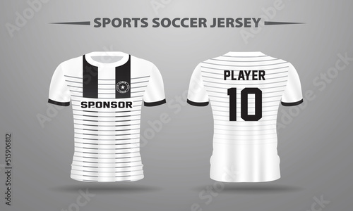 Soccer football jersey design and template