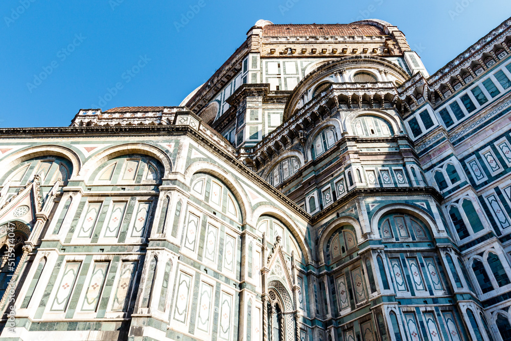 Exterior of the Cathedral of Santa Maria del Fiore in Florence, Tuscany, Italy, Europe