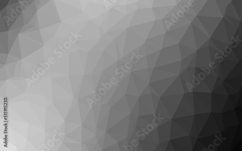 Fototapeta Naklejka Na Ścianę i Meble -  Dark Silver, Gray vector triangle mosaic texture.