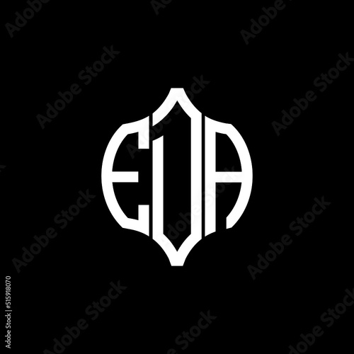 EJA letter logo. EJA best black background vector image. EJA Monogram logo design for entrepreneur and business. photo