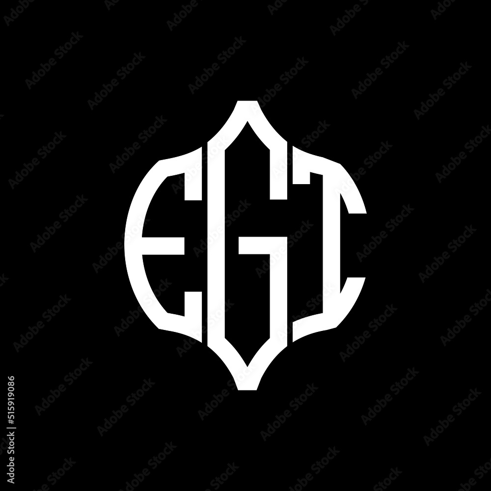 EGT letter logo. EGT best black background vector image. EGT Monogram ...