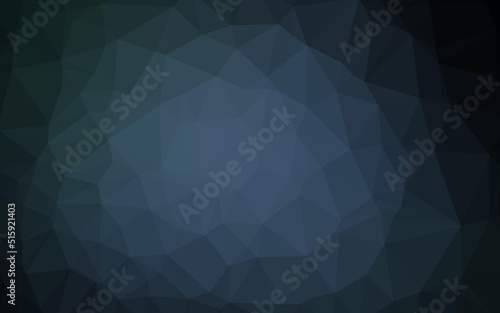 Dark BLUE vector blurry triangle pattern.