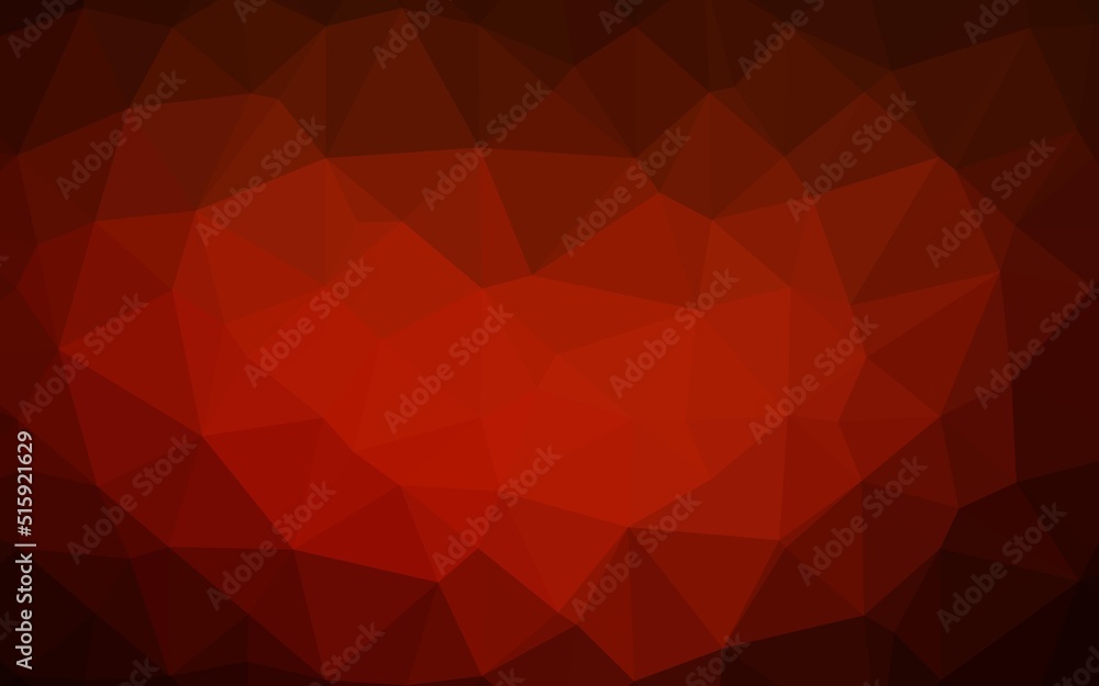 Dark Red, Yellow vector polygon abstract backdrop. Dark Red, Yellow vector polygon abstract backdrop.
