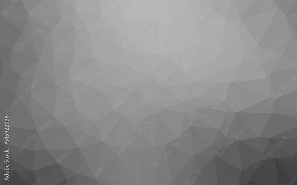 Light Silver, Gray vector shining triangular template.