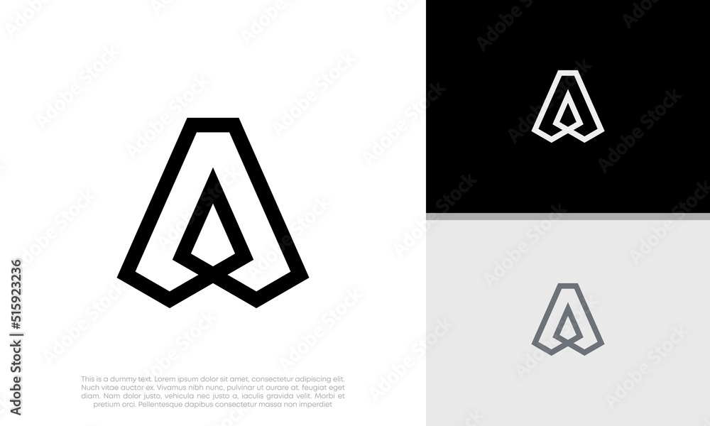 Initials A logo design. Initial Letter Logo. Innovative high tech logo template. Initials A logo design. Initial Letter Logo. Innovative high tech logo template.