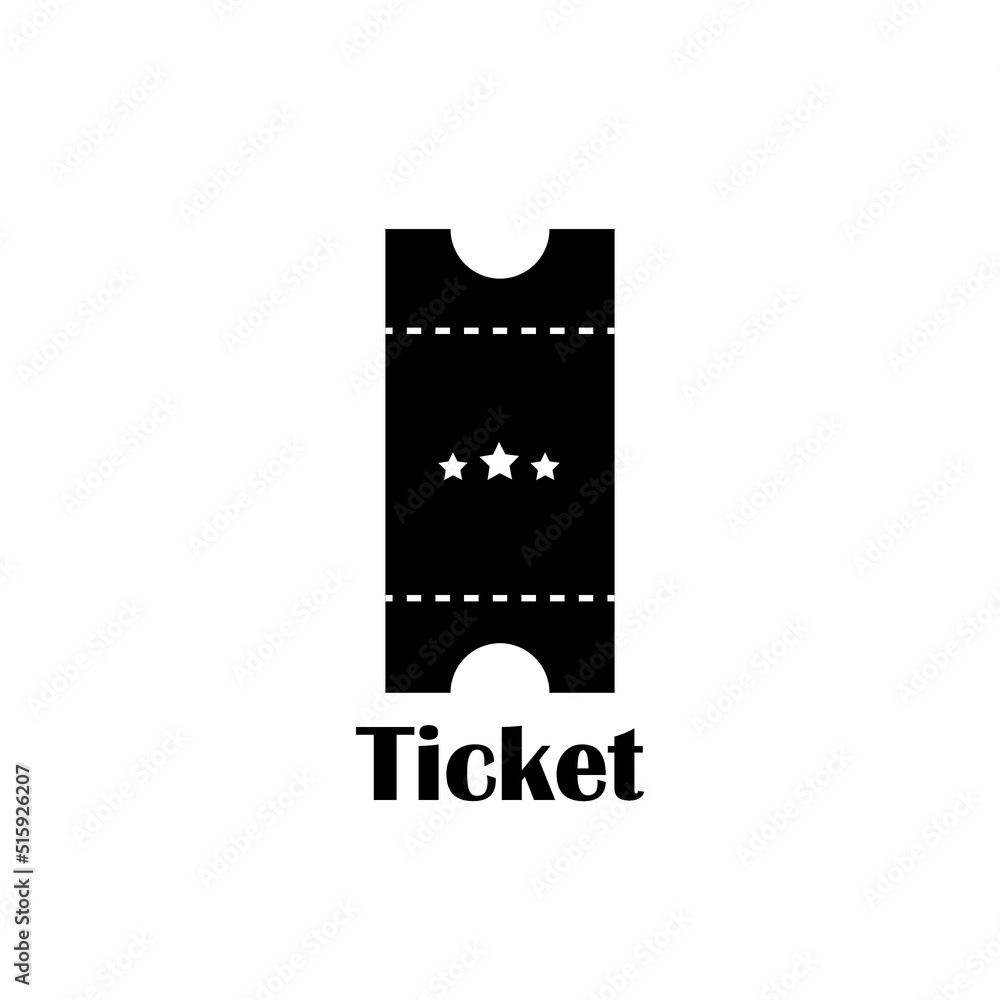 ticket icon logo vector design template ticket icon logo vector design template
