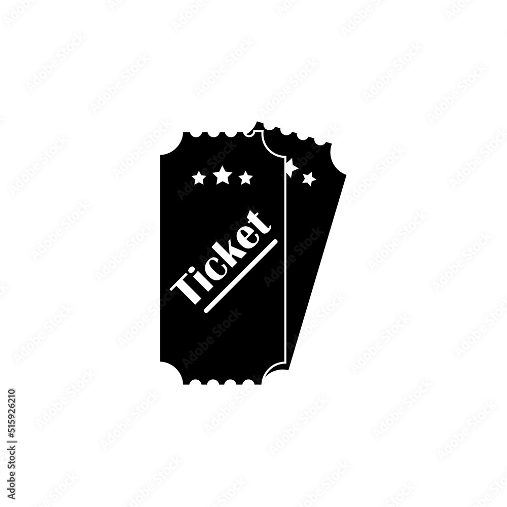 ticket icon logo vector design template ticket icon logo vector design template
