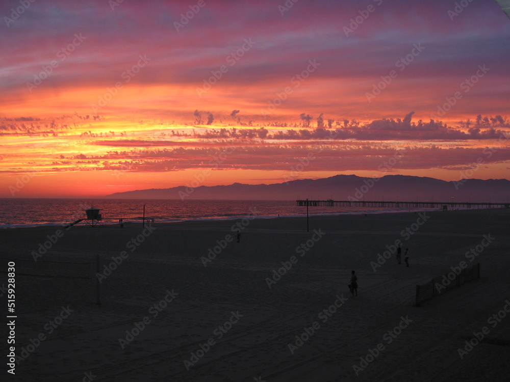 Obraz premium Sunset - Marina Del Rey, CA