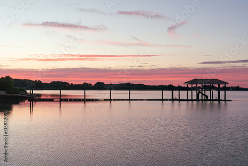 Sunset on the Rappahannock River in Tappahannock Virginia USA © John McAdorey