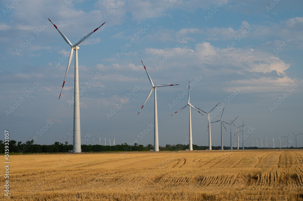 wind turbine in the field wind turbine in the field