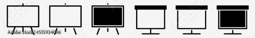 Flipchart Icon Presentation Flipchart Set | Flipcharts Icon Flipboard Vector Flip Chart Illustration Whiteboard Logo | Flipchart Icon Flip Board Isolated Flipchart Collection