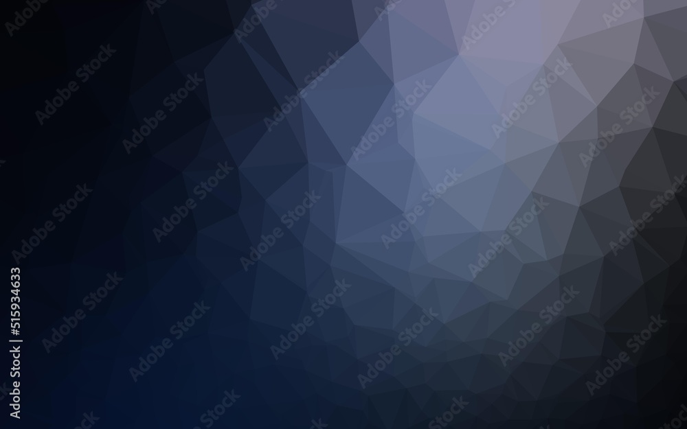 Dark BLUE vector polygonal template. Dark BLUE vector polygonal template.