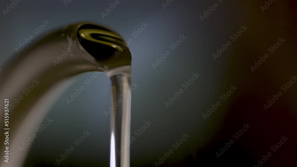 Hot water pouring Close up