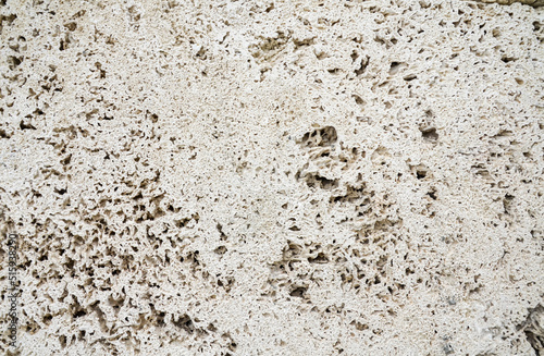 Obraz na plátne Closeup of grey porous stone surface