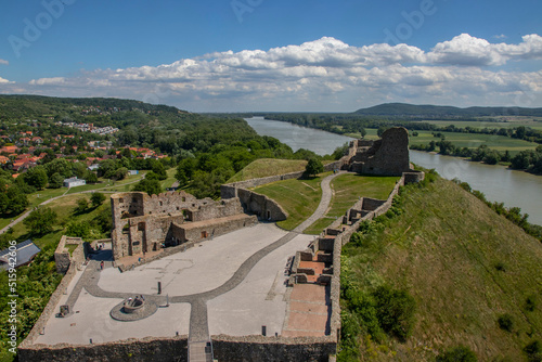 Photography Devin Castle in Bratislava, the capital of Slovakia.