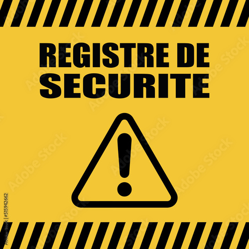 Logo registre de sécurité.