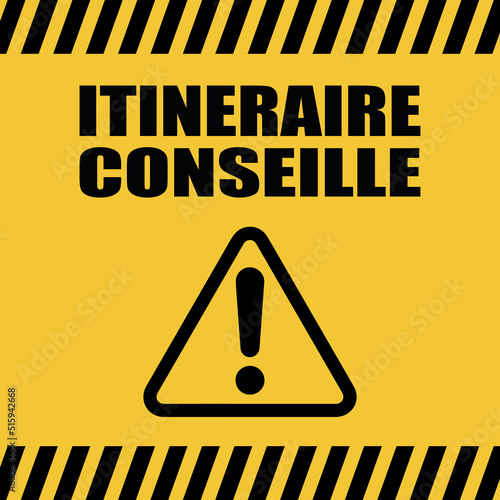 Logo itinéraire conseillé.