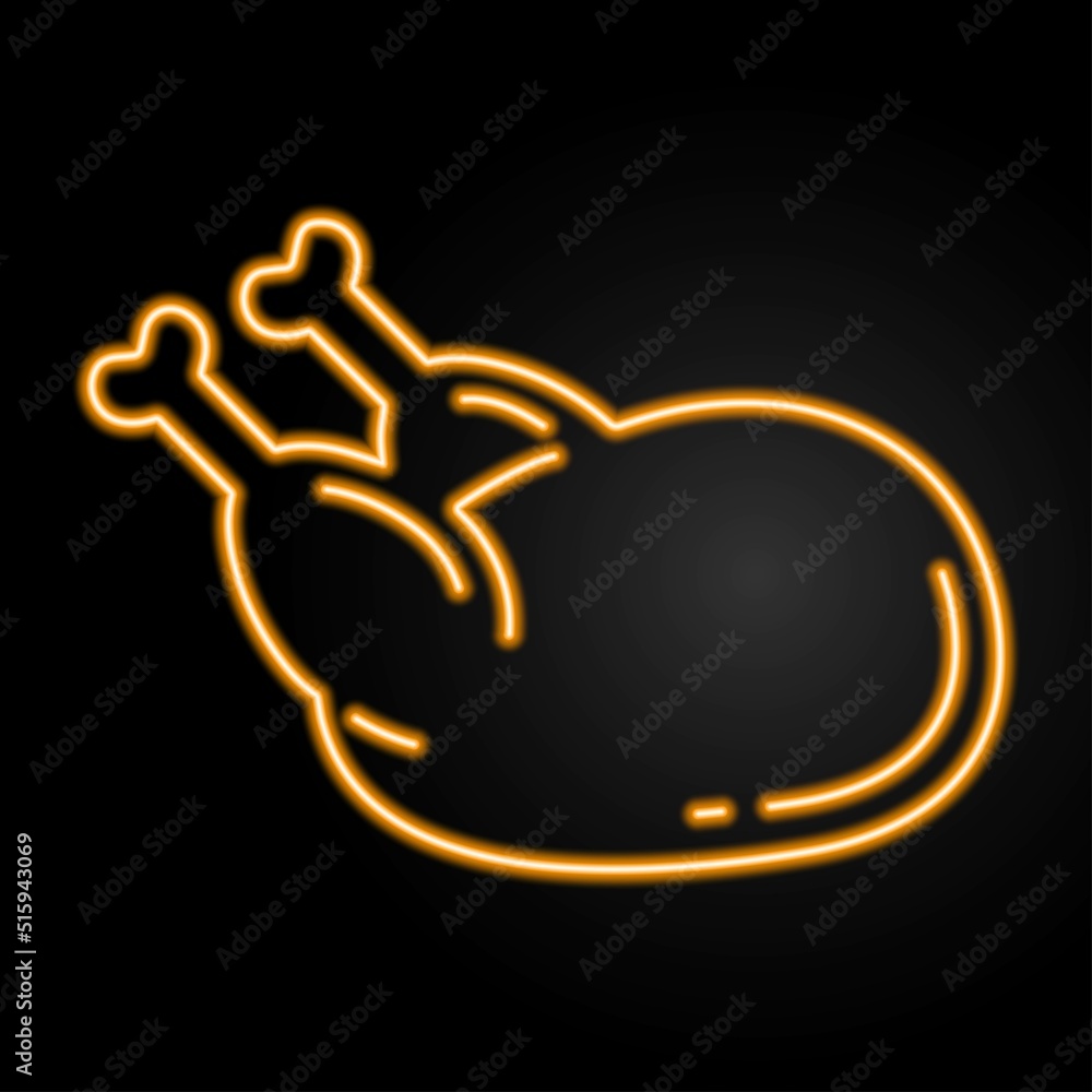 turkey neon sign, modern glowing banner design, colorful modern design