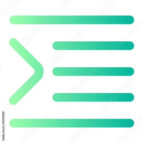 indent gradient icon