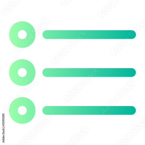 Free Download list gradient icon - GFXLoad