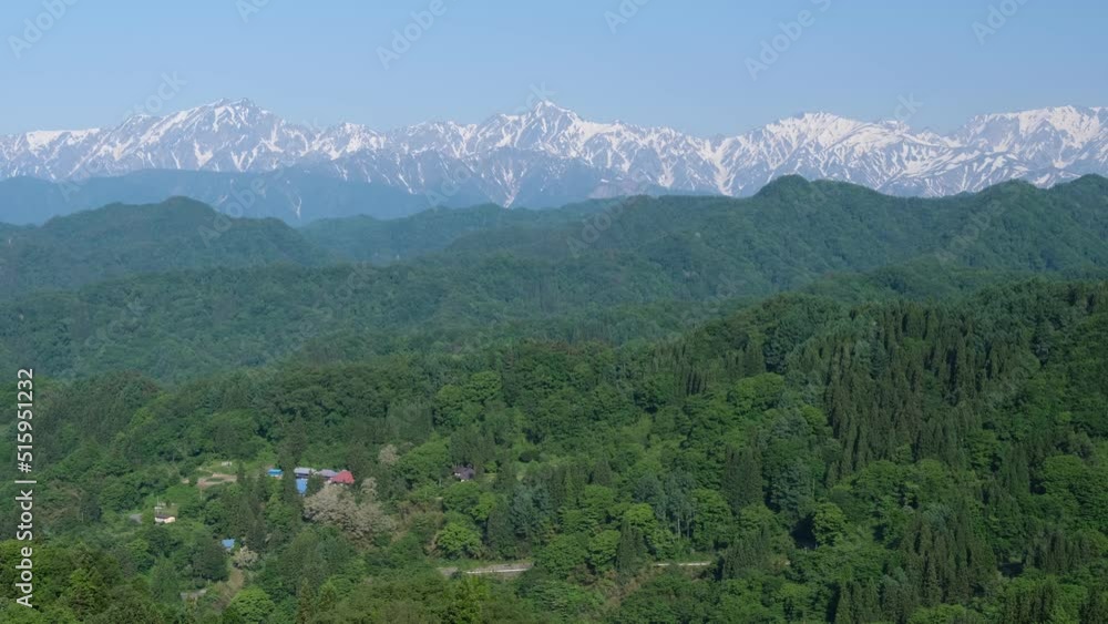 北アルプスと山村 北アルプスと山村