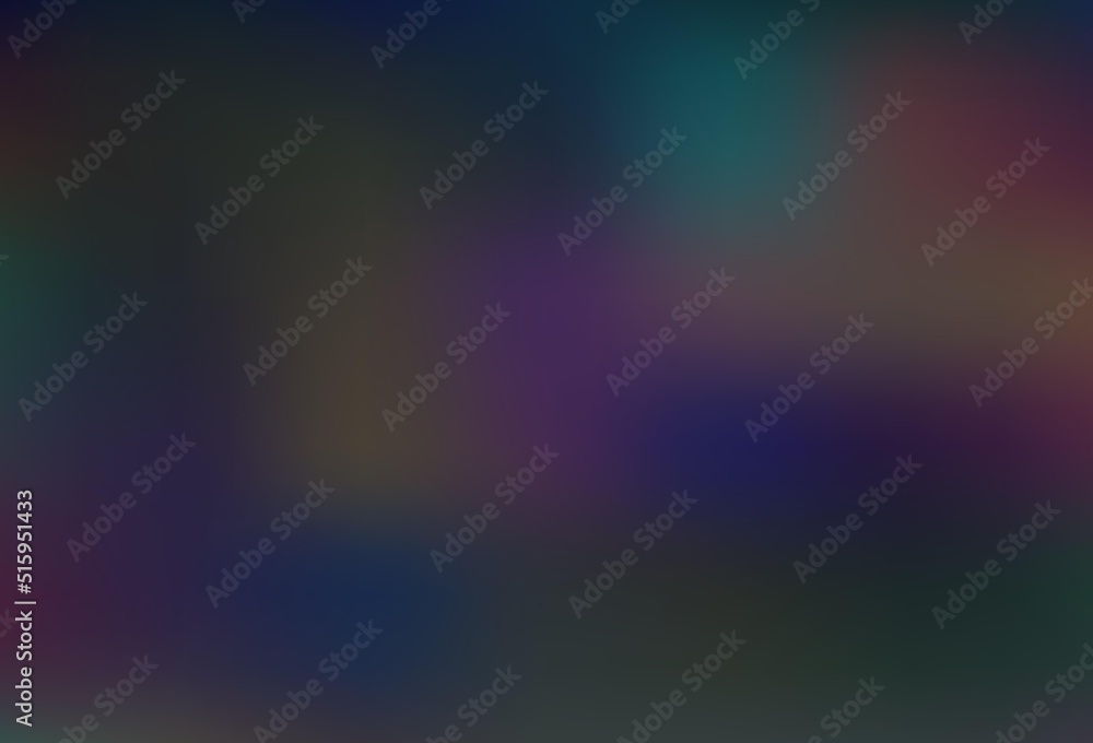 Dark BLUE vector bokeh pattern.