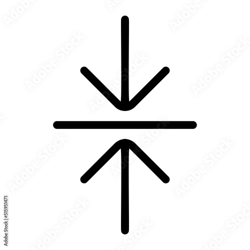 center align line icon