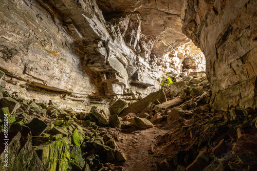 Morro do Castelo grotto in Vale do Pati  Chapada Diamantina  State of Bahia  Brazil