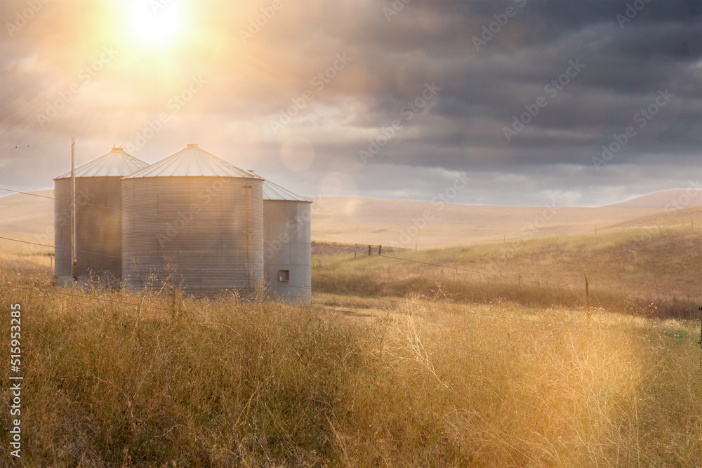Grain Silos in Sunshine Grain Silos in Sunshine