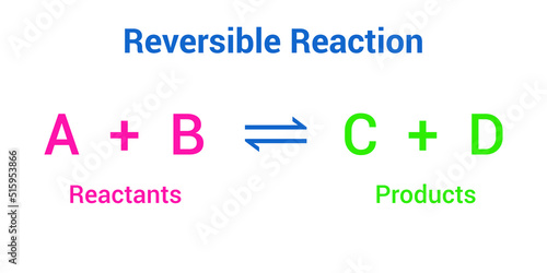 reversible reaction formula in chemistry photo