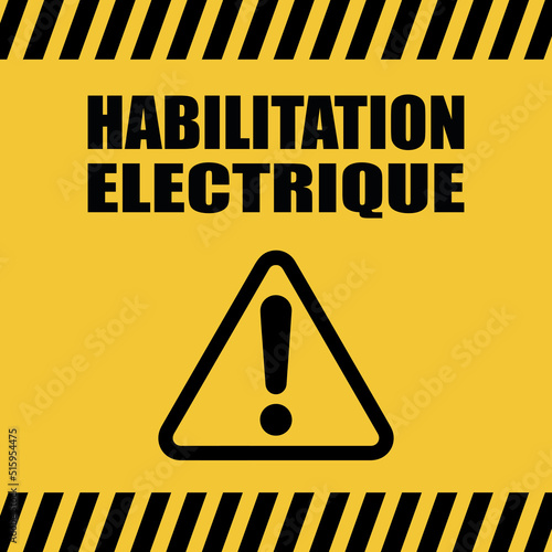Logo habilitation électrique.