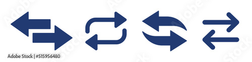 Transfer icon vector set. Exchange symbol illustration.