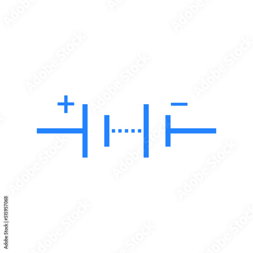 electronic symbol of battery vector illustration