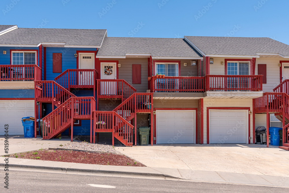 Naklejka premium Residential condominiums in suburb Pocatello.