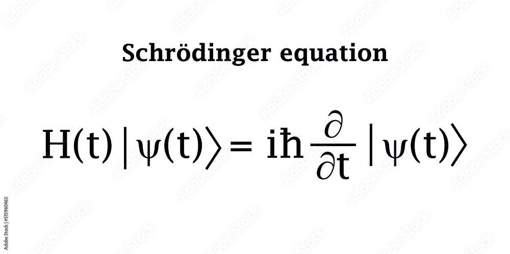 Schrödinger equation formula. Quantum mechanics Schrödinger equation formula. Quantum mechanics