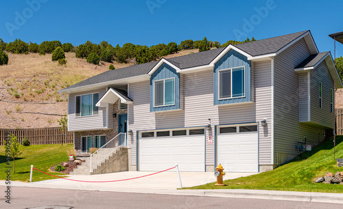 Residential home in suburb Pocatello. © RG
